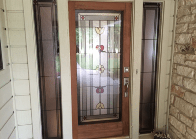 Stained Glass Front Entry