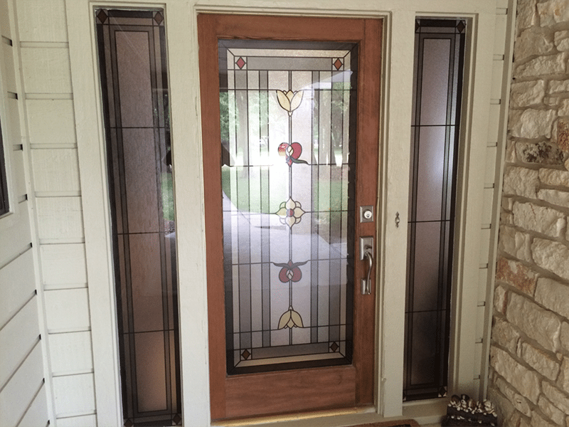 Stained Glass Front Entry